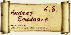 Andrej Bandović vizit kartica